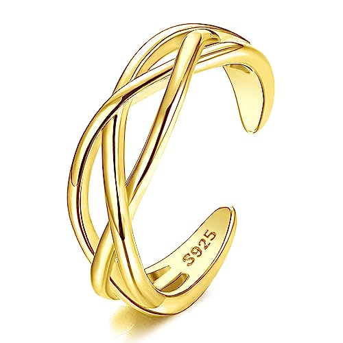 ORAZIO S925 Anello Piede in Argento Sterling per Donne Freccia