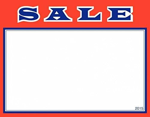STORE FIXTURES DIRECT2.75" x 3.5" SALE Rectangular Burst Retail Value Sale Signs Cards / 100 Total Cards