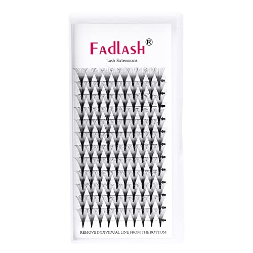 FADLASH L Curl Lash Extensions Classic Eyelash Extensions Black Individual Lashes Soft Silk Eyelash Extension Supplies Professional Permanent (0.10L, 13mm)
