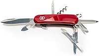 Vista 3 de Victorinox Evolution S14 Swiss Army Knife, 14 Function Swiss Made Pocket Knife with Large Blade, Corkscrew and Scissors - Red