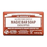 Dr Bronner's Reine Naturseife | Eukalyptus | Seifenstück | Mit Biologischen Ölen | Ohne...