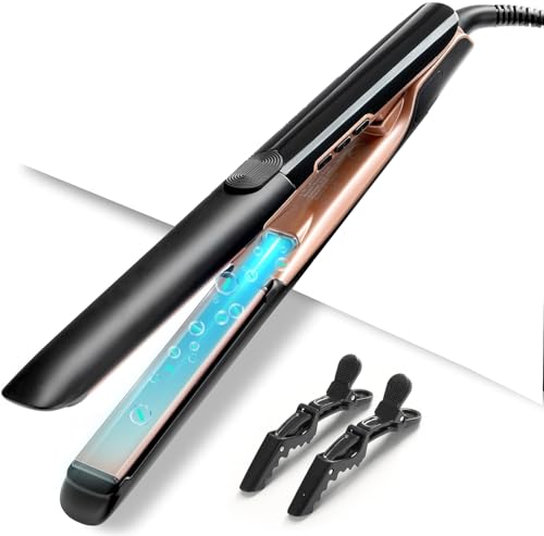 Plancha de pelo profesional con ion negativo y vibración miniatura 1