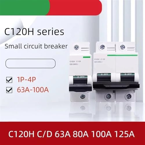 Disjoncteur C120H 4P 125A type D pour courant élevé - 7