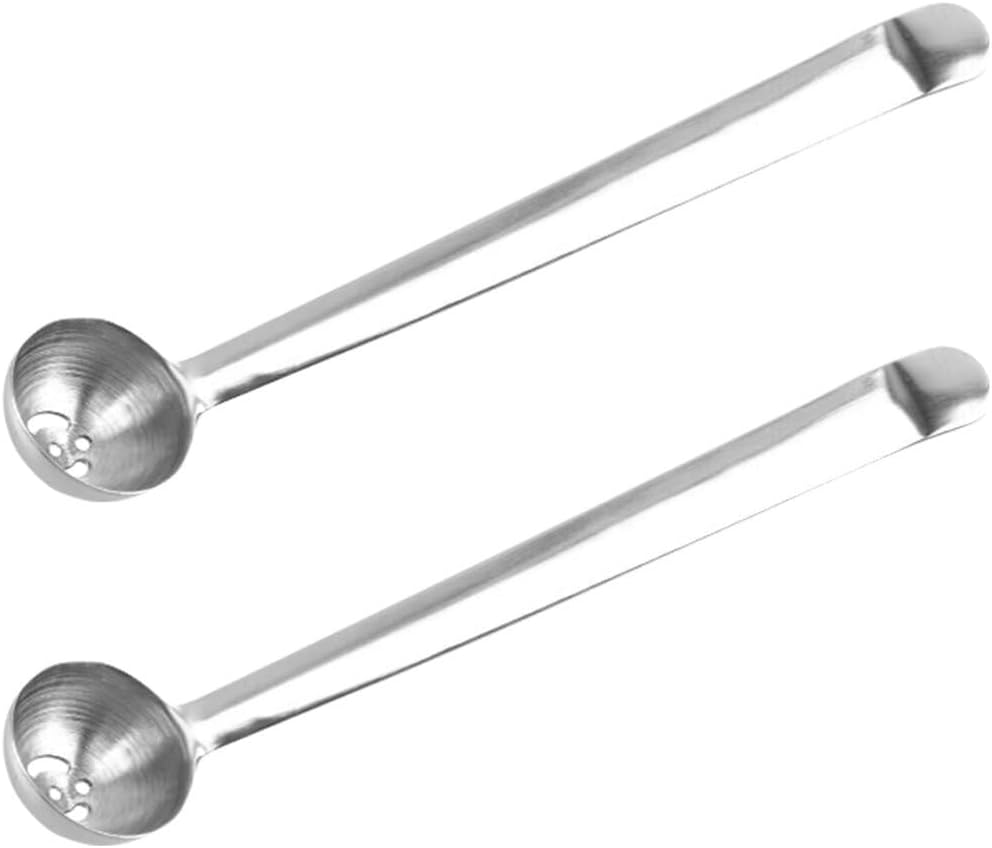 UPKOCH Pickle Fork Tool 2pcs Olive Strainer Spoon Cherry Spoon Jar