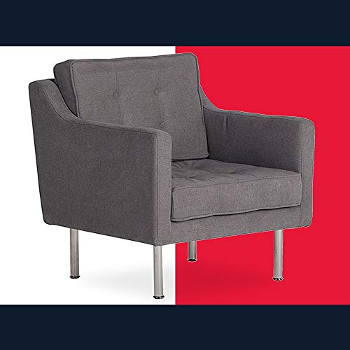 Sillón tapizado moderno plegable Gris