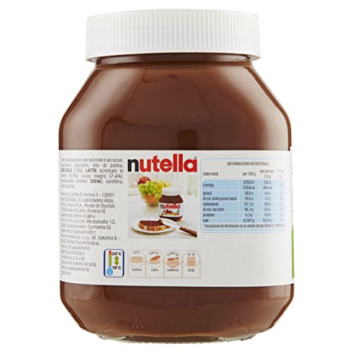 Image of Nutella Hazelnut Spread with Cocoa, 750g (Imported from Italy)