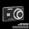 Kodak PIXPRO Friendly Zoom FZ55 Digital Camera (Black) Bundle with Case for Compact Point and Shoot Cameras (2 Items)
