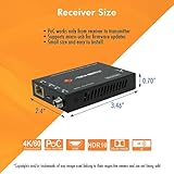 J-Tech Digital 4K HDMI & USB C Extender Over Single Cat5 5e 6 7 Cable, Up to 164ft Wall Plate Over Ethernet HDR Dolby Vision USB-C Charging Port, PoC, IR, Auto-Switch [JTECH-EXW30] - Image 7