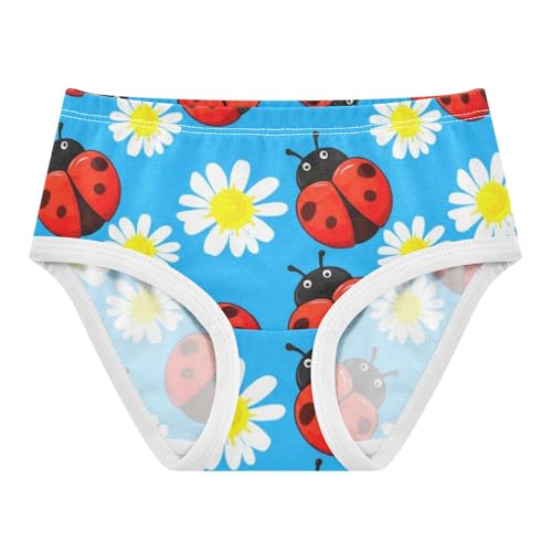 Artistic Toddler Underwear Floral 2t Cotton Panties Little Girl Cute Ladybugs Daisy Flowers Blue Briefs Underpants