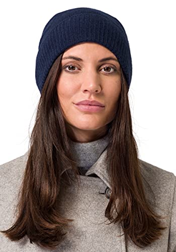 Style Republic Women&rsquo;s Ribbed Beanie, Cashmere Wool, Soft & Stretchy with Ribbed Edge, Warm Hat...
