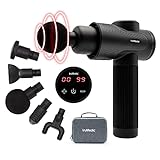 Ultra Quiet Massage Gun Deep Tissue to Relieve Sore Muscles, 6 Massage Speeds, Brushless Motor, 5...