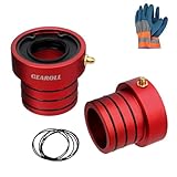 MG21103 Dana 30/44 Front Axle Tube Seal Pair For Jeep Wrangler JK JKU 2007-2018, YJ 1987-1995, TJ 1997-2006, LJ 2004-2006, Cherokee (XJ) 1984-2001, Grand Cherokee (ZJ) 1993-2001 (2PCS Red)