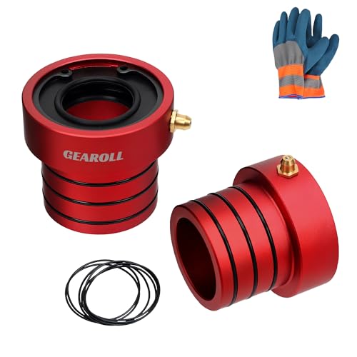 MG21103 Dana 30/44 Front Axle Tube Seal Pair For Jeep Wrangler JK JKU 2007-2018, YJ 1987-1995, TJ 1997-2006, LJ 2004-2006, Cherokee (XJ) 1984-2001, Grand Cherokee (ZJ) 1993-2001 (2PCS Red)