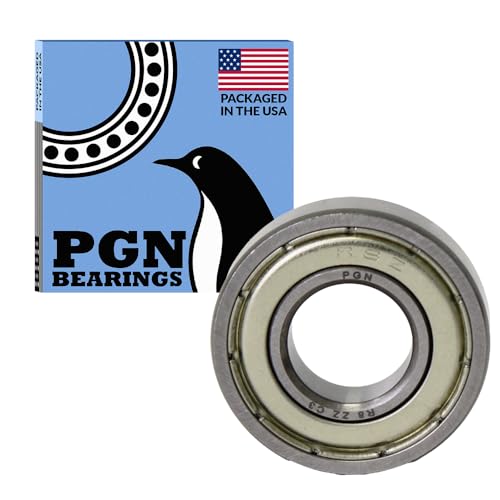 PGN (30 Pack) R8-ZZ Bearing - Lubricated Chrome Steel Sealed Ball Bearing - 1/2