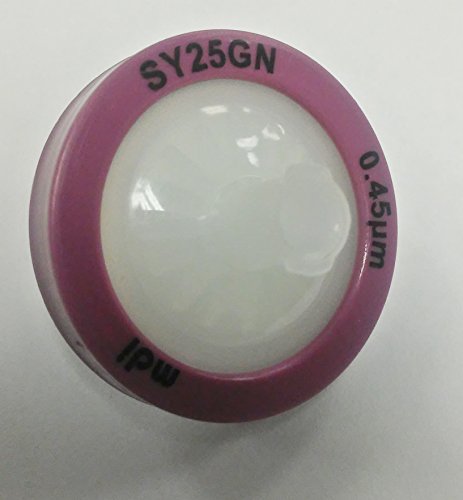 Image of mdi SYGN0602MNXX104 Nylon-66 Membrane Syringe Filter with Microgalssfiber Pre-Filter, Non Sterile, Female Luer-Lock Inlet, Male Luer Slip Outlet, 25 mm Diameter (Pack of 100)
