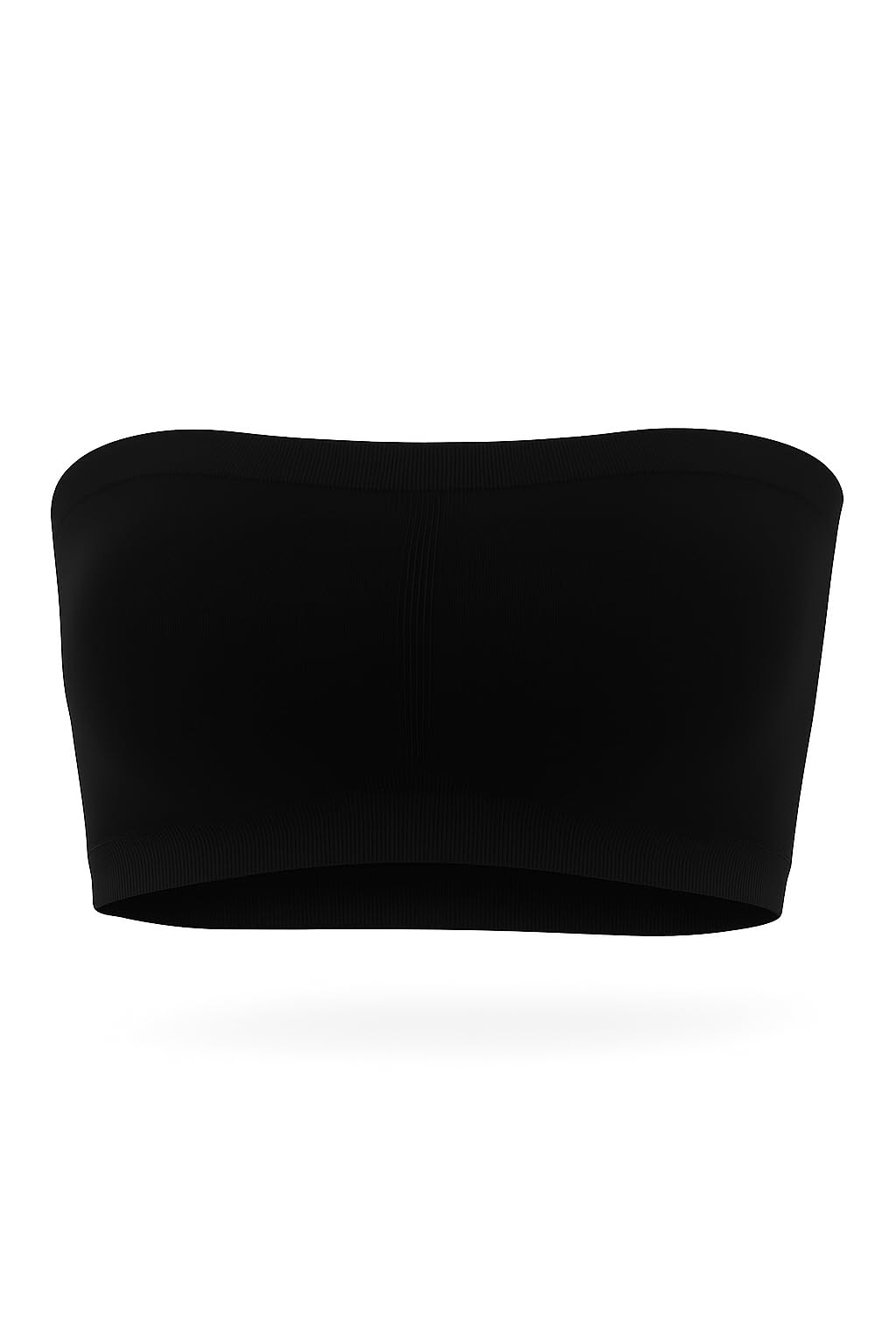 Women Seamless Tube Bra for Girls | Strapless Padded Bandeau Bra for Women (Pack of 1 - Black) Stretchable Comfort Fit Top Innerwear-image-19
