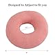 UKTYUAS Piercing Kissen Mit Loch,Für Ohr Gegen Ohrenschmerzen,Donut Kissen,Ohrkissen,Sleepingring Für Seitenschläfer Zur Schmerzlinderung Im Ohr,Kissen Seitenschläfer,Donut Ohrenkissen (Light Pink)