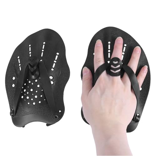GmwyCzV 1 Paio Palette Nuoto Piscina, Pale da Mano per Nuoto, Design Ergonomico Aiuto All'allenamento della Forza, Accessorio da Allenamento Piscina adatto Unisex per Adulti