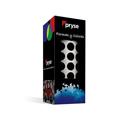 Pryse 1041015 - Gomets etiquetas adhesivas, color negro