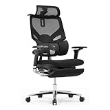 EastForce 日本ブランド MONSTER LUMBIRT2.0(モンスターランバート) クッション座面 360度アームレスト 3ゾーンランバーサポート搭載 リクライニング 人間工学 オフィスチェア デスクチェア 椅子 ブラック