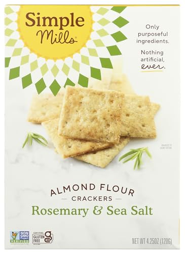 Simple Mills Crckr Alm Flour Rosemary Sslt, 4.25 oz