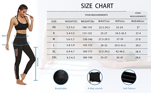 Leggings For Women-Workout Leggings For Women High Waisted Womens Leggings With Pockets Tummy Control Yoga Pants Black/Leopard Medium #TOP6
