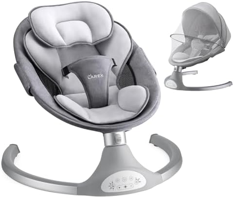 LAREX Baby Swing for Infants to Toddler with Remote Control & Bluetooth
