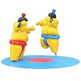 Air-Ads Supplies Wrestling Sumo Suit Padded Wrestler Dress Sport Entertainment Company Activity; 2 Suits Set (Yellow)