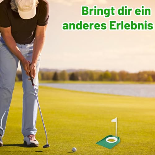 Minigolf, Minigolf für Zuhause, Putting Green Indoor, Indoor Golf, Mini Golfs Set Indoor mit 2 Golf-Puttbechern und Fahnen