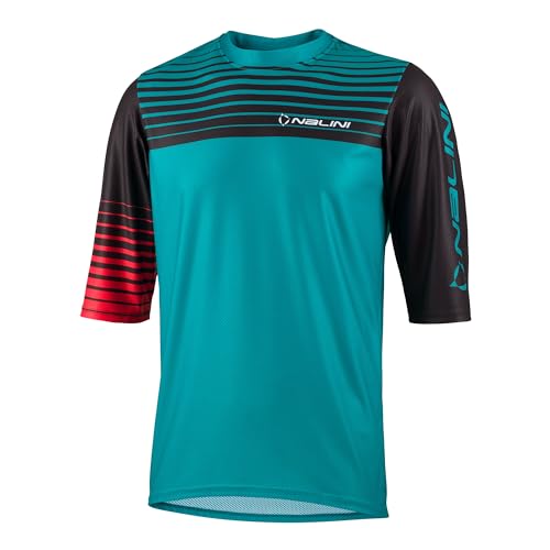 NALINI 03104501100C000.10 New Hill Uomo T-Shirt Verde Acqua/Nero M