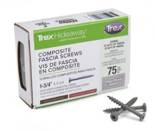 Trex Color Match Fascia Screws 1-3/4" 75ct (Toasted Sand/Havana Gold)