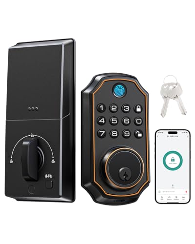 Fechadura de impressão digital de entrada sem chave, fechadura inteligente com teclado, fechadura el