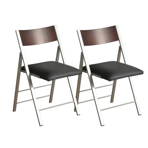 Folding Chairs with Cushion 2 Pack