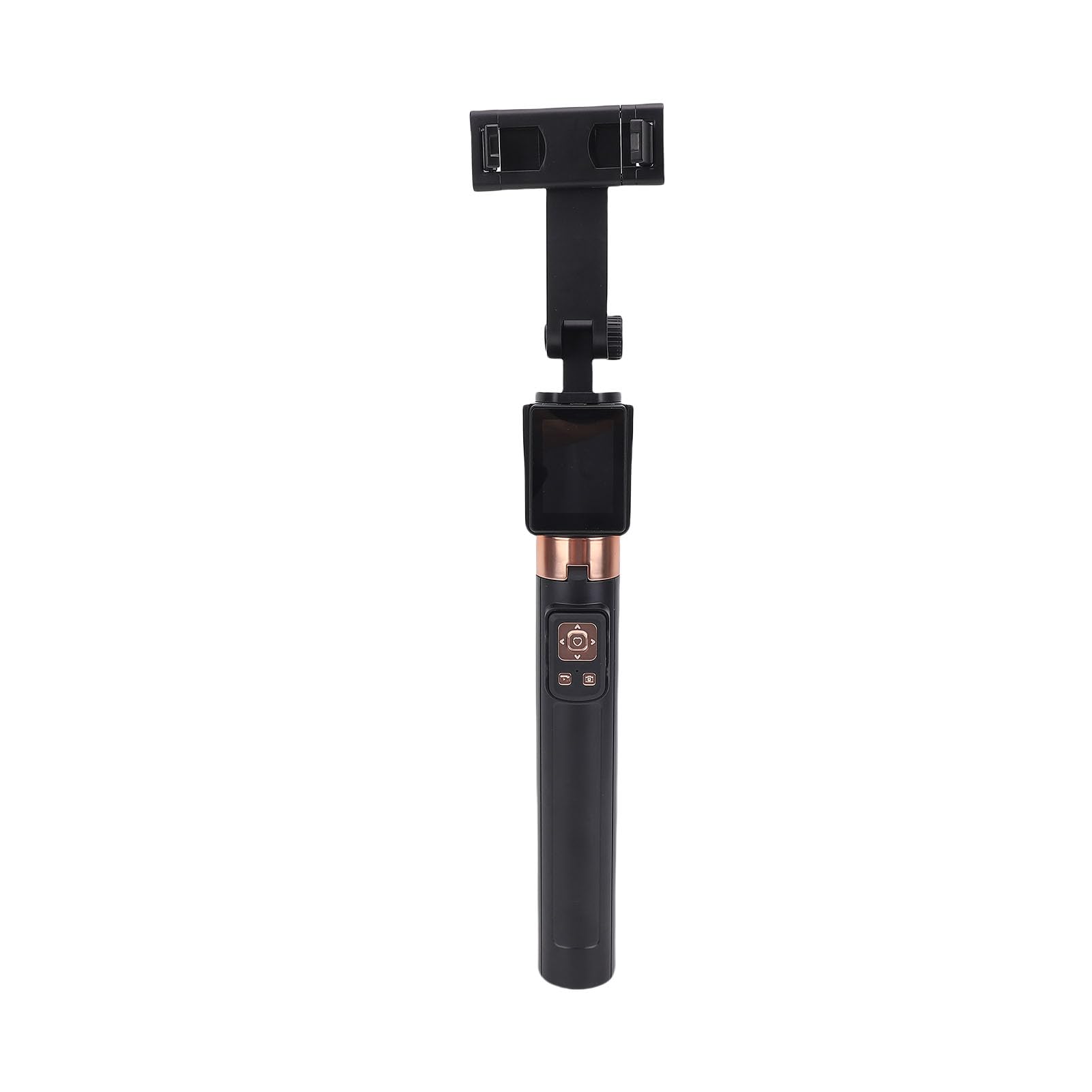 Garsent Palo Selfie Inalámbrico con Espejo de Pantalla, Trípode Extensible de 66,9 Pulgadas con Control Remoto y Cabezal Giratorio de 360 Grados para Grabación de Video y Transmisión en