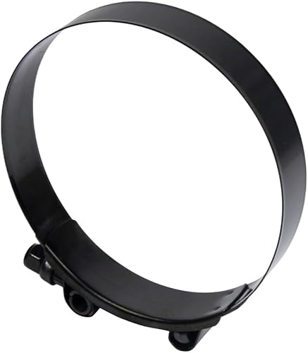 Miniatura 39 de Kyostar Abrazadera de manguera con perno en T de 2.5 pulgadas, ajustable, acero inoxidable, color azul titanio, diámetro de abrazadera para 2.5