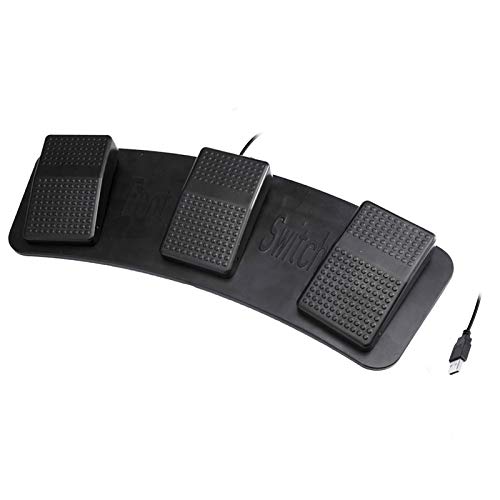 PCsensor 3 Keys PC USB Foot Control Foot Switch Pedal With Five Funciontion Keyboard Action Switch Pedal HID for Game Medical Device