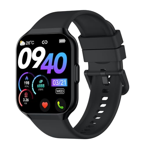 QCOQ® Montre Connectée Homme Femme avec Appel...