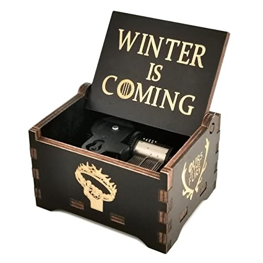 Caja de Musica Juego de Tronos, Cajas de música con manivelas de Madera talladas Antiguas cumpleaños de Navidad