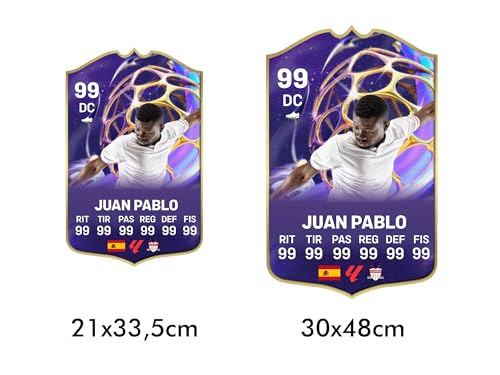 Miniatura 5 de Oedim Carta De Fútbol Personalizada Diseño Futties, 30x48cm, Fabricado En Pvc 5mm, Divertida Y Original
