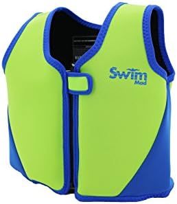 SwimMad Child's Swimming Jacket 18-30Kg 3-6 Years (Green/Blue) - 8 Removable Floats