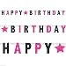 Amscan 120176 Letter Banner One Size Black and Pink