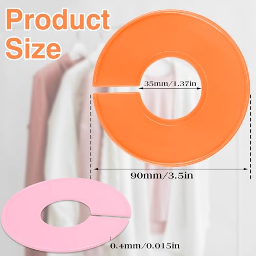 Giantree 10 Stück Kleidung Größe Teiler, Schrankregal Teiler Aufhänger Größentrenner Baby Kleiderbügel Teiler Größenreiter für Garderoben Größenfinder für nach Alter Größe