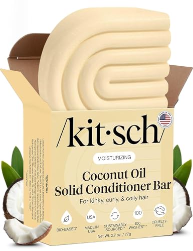 10 Best Natural Conditioner Bars for Healthy, Luscious Locks 5 Kitsch Coconut Oil Conditioner Bar for Dry Hair