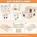 Imagen de Hámster Toys House Hamster Käfig Accesorios: 7 piezas DIY madera hámster masticar juguete cobayas juguete Hamster rueda puente columpio hámster casa para jerbos