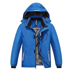 MoFiz Chaquetas de Esquí para Niño Invierno Forro ...: 【¡ Por favor, tenga en cuenta que esta chaqueta para niños es de talla grande ! ¡NO elija una talla más grande!】Tamaño: XS (6-7años)/116-122; S (8-9años)/ 128-134; M (10-12años)/ 140-152; L (14-16años)/ 158-164; XL (17-18años)/ 164-176. 【Cómodos Puño...