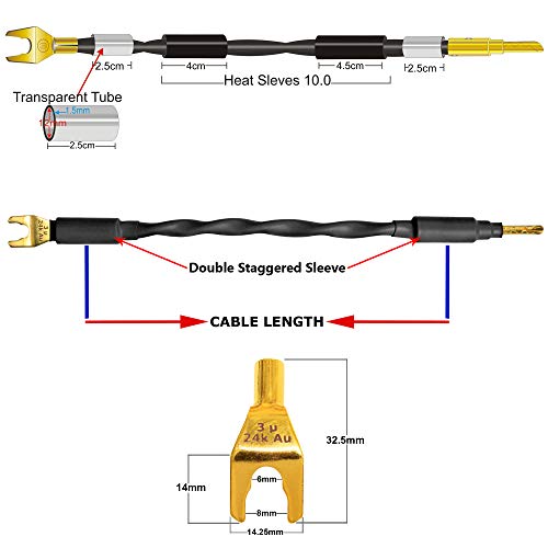 WORLDS BEST CABLES 4 Units, 20 CM, Canare 4S11, Audiophile Grade, 11AWG - Image 3