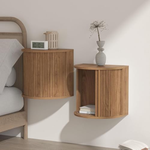 MVXVM Floating Nightstand Set of 2, 16.5" Wide Wall Mounted