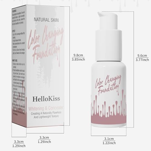 Color changing liquid foundation brightens and lasts foundation cream Warm changing skin color liquid foundation makeup