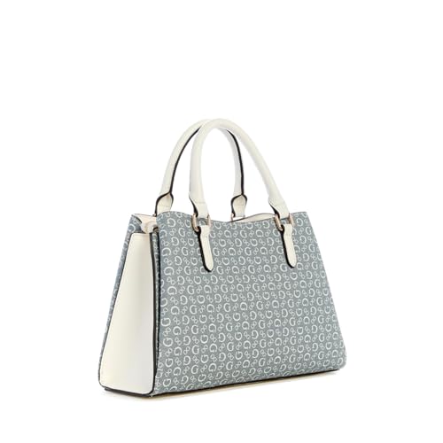 GUESS Factory Women's Aengus Denim Logo Satchel2