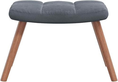 Miniatura 73 de vidaXL Velvet Rocking Chair - Dark Gray - Modern Design - Comfortable Foam Padding - Steel Frame with Solid Rubber Wood Rocking Rails